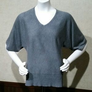 Gray Batwing Top by New York & Company Size M